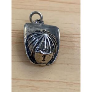 Fireman Hat Sterling Silver Jewelry Charm